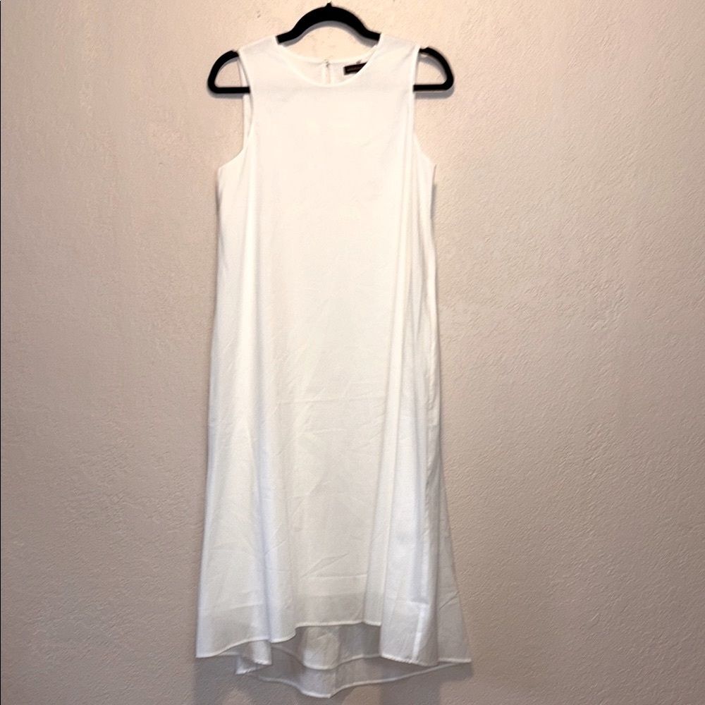 Banana Republic White Sleeveless A-Line Dress